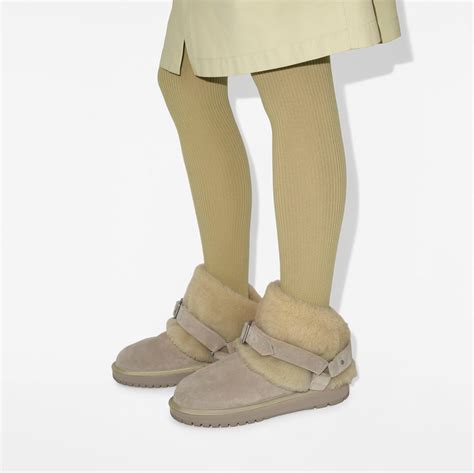 burberry shearling weather boots|Suede and Shearling Chubby Boots in Hunter .